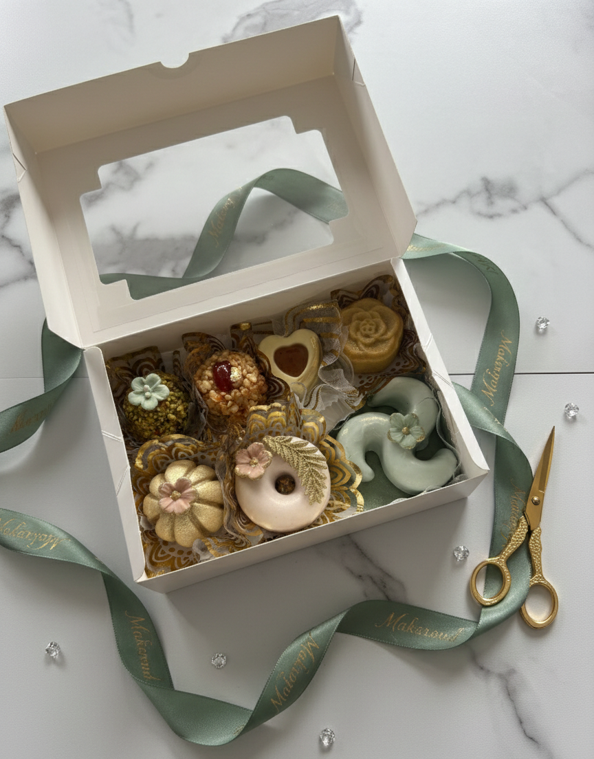 Assortiment gâteaux algériens aux amandes et fruits secs